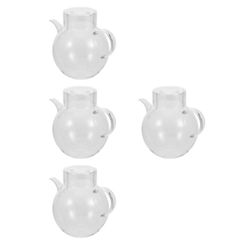 4pcs transparent glass - 4pcs,