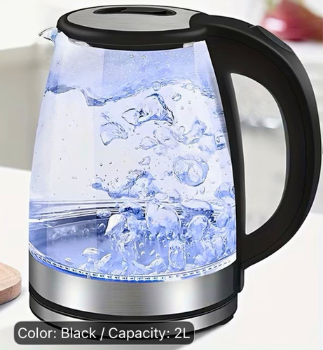 Electric glass kettle - electric, 2l