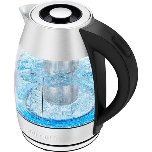 Chefman glass electric kettle - glass,