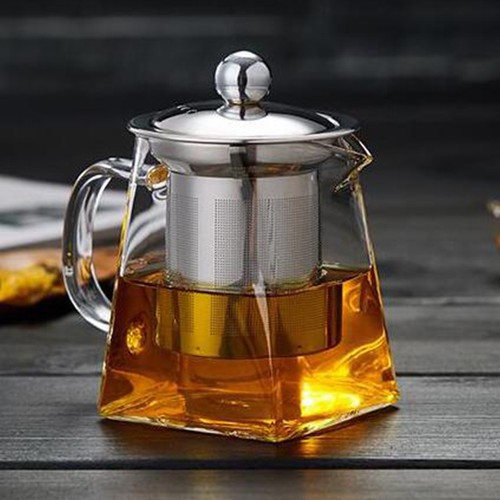 Reusable glass tea pot - reusable,