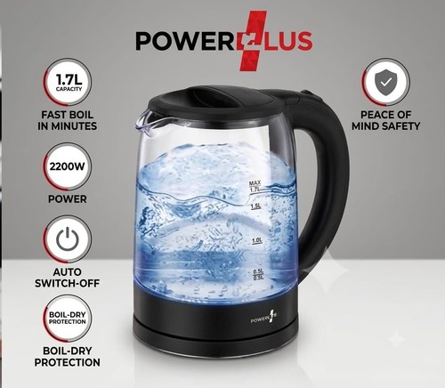 Glass electric kettle - kettle, 1.7l
