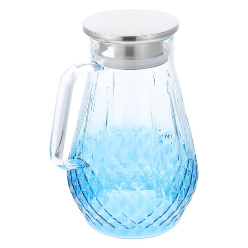 Blue glass juice kettle - blue,