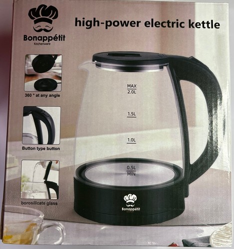 Electric kettle glass - kettle, 2l