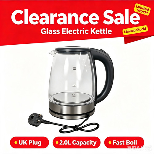 12v glass electric kettle - glass,