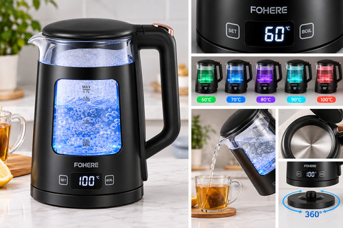 Fohere glass electric - 1.7l,