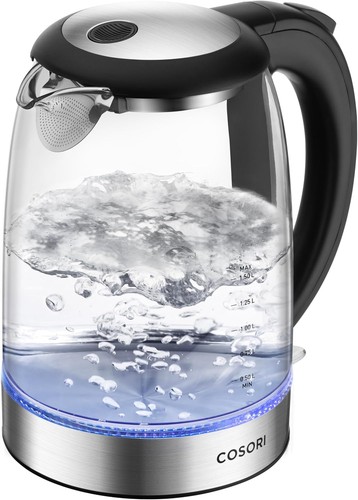 Cosori glass kettle 3000w - glass, kettle,