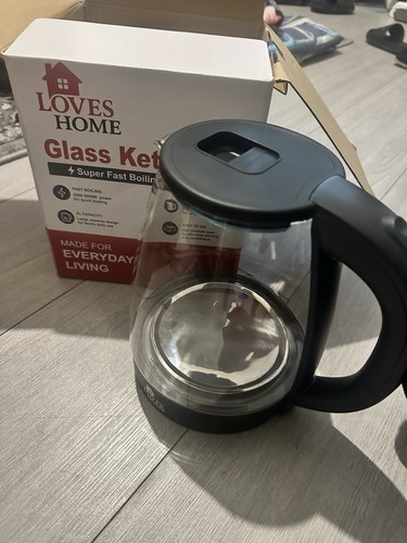 Love home glass kettle - love,