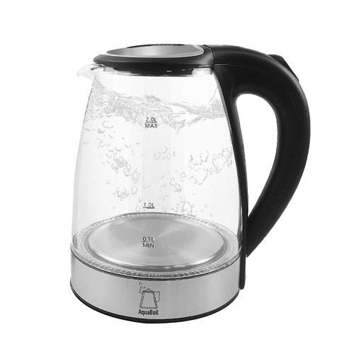 Blue led electric kettle - led,
