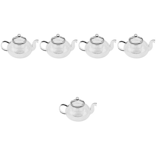 Transparent glass teapot - transparent,